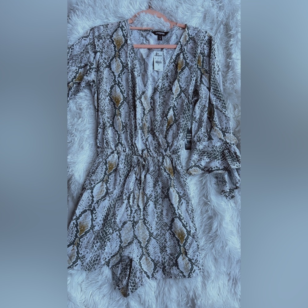 SOLD! Express Snake Print Romper